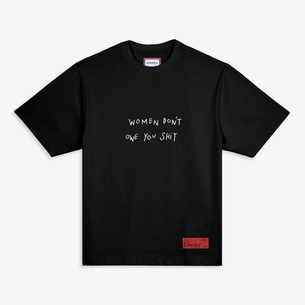 NWOT | Women Don’t Owe You Black T-Shirt | Unisex XL